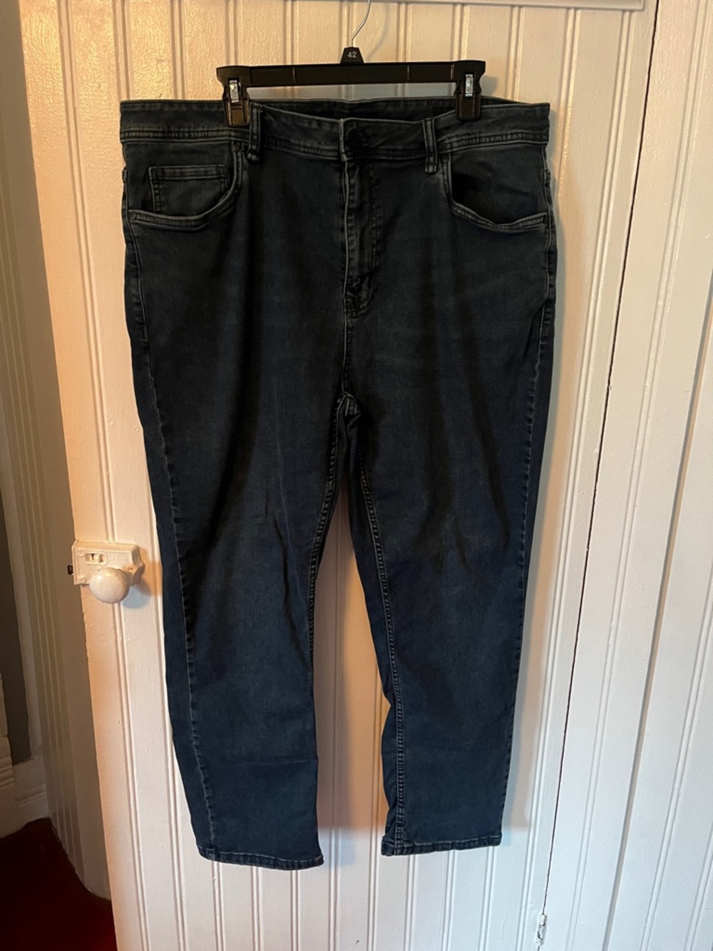 Slim Straight Men’s Jeans - Dark Blue